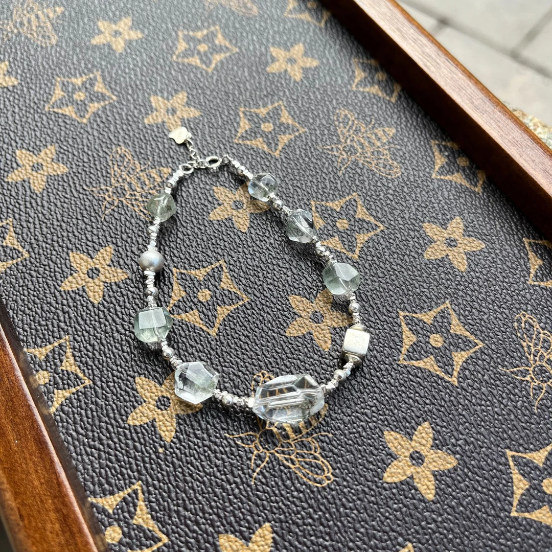 绿幽灵随形925银手链56749