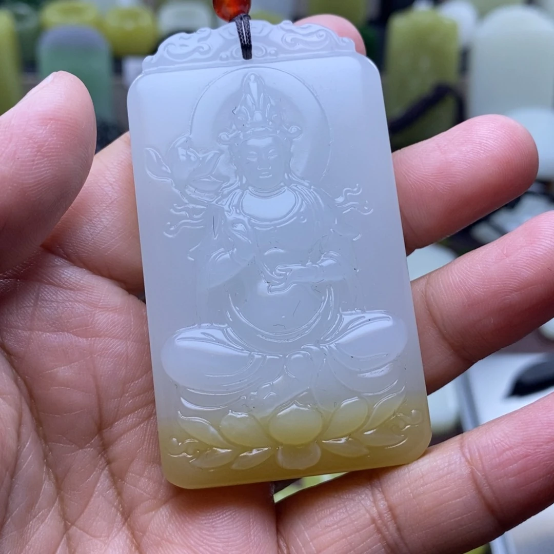 和田玉未镶嵌颈饰