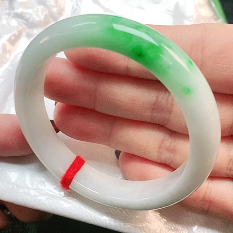 未镶嵌手镯翡翠正圈2491