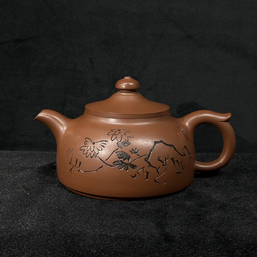 50/SLB022/桑黎兵/紫砂壶玉笠/紫泥