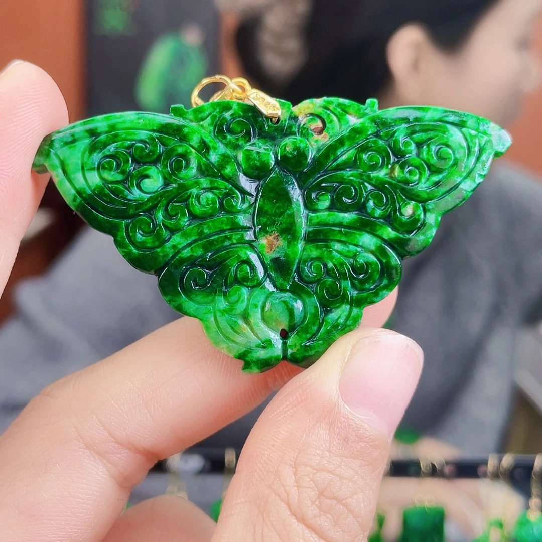 翡翠未镶嵌耳饰饰品