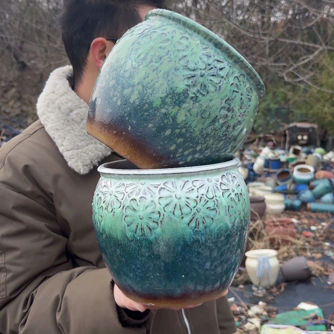 紫砂公道杯口20高18（两个雏菊大号！