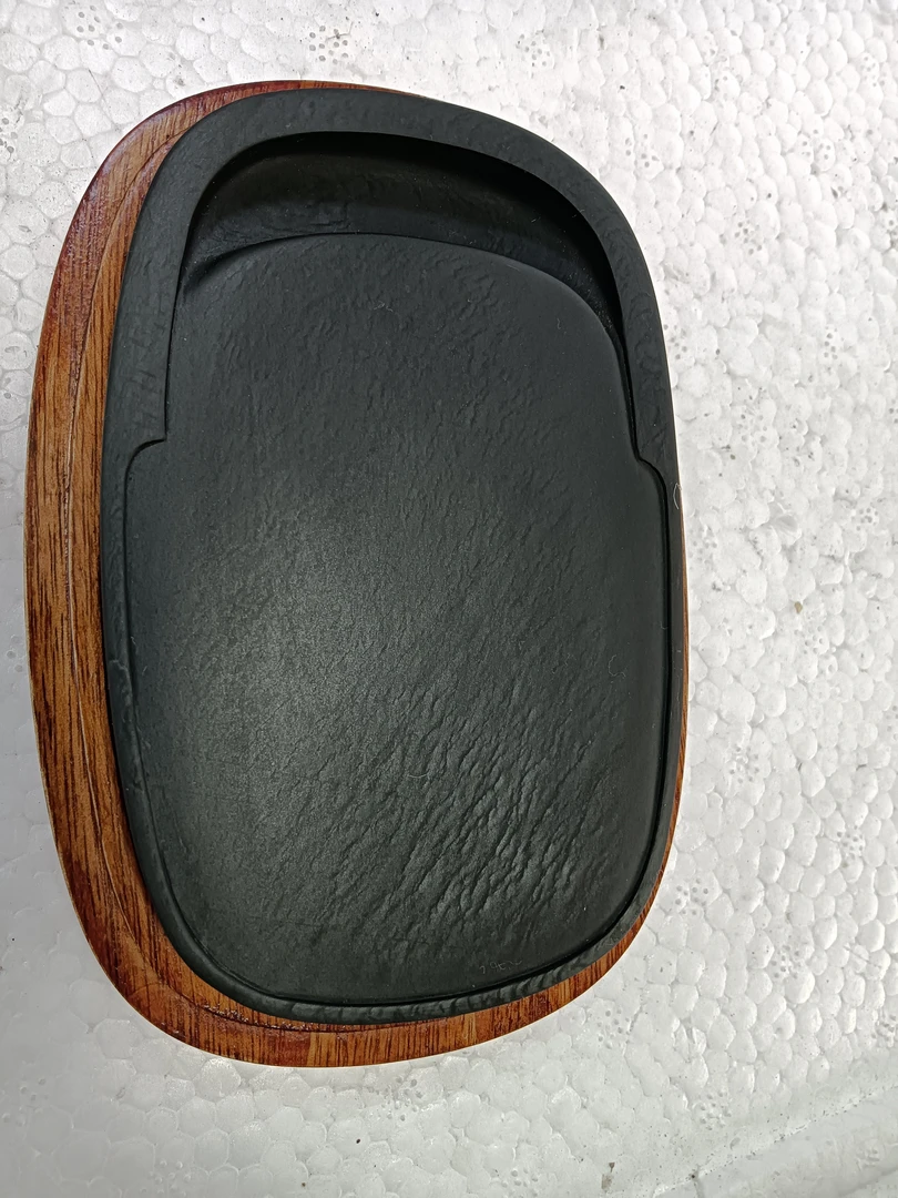 歙砚，水泫坑水波纹，长宽高11.5/7.5/1.3厘米