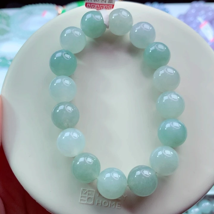 翡翠未镶嵌手链卡12.5