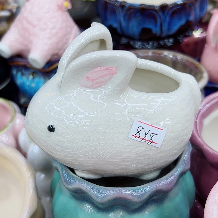 有孔，满10元发货多肉陶瓷花盆