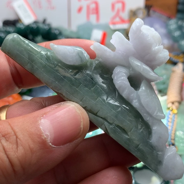 翡翠项链未镶嵌保真天然a货翡翠