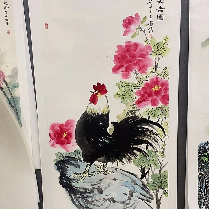 国画手写手绘作品100