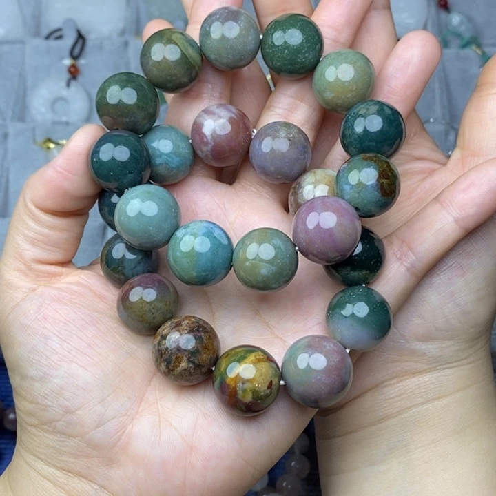 未镶嵌手链玛瑙/玉髓水草玛瑙手串随机发货