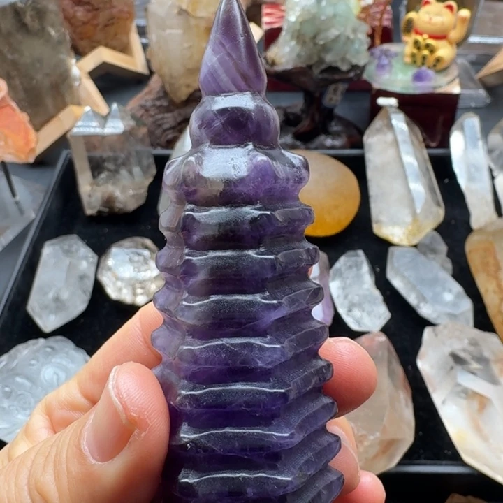 石材紫水晶纹昌塔福利