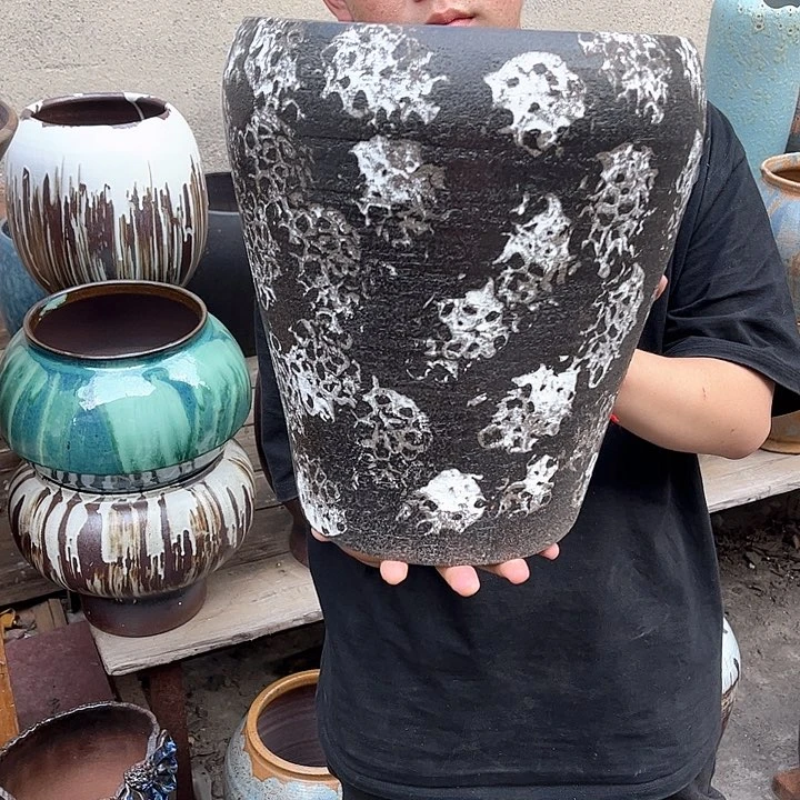 紫砂花盆高度32口径24