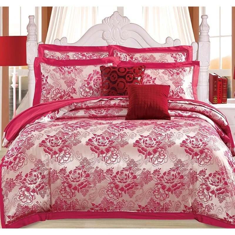 2025款新品单色维色织大镂空提花高端四件套-豆蔻年华