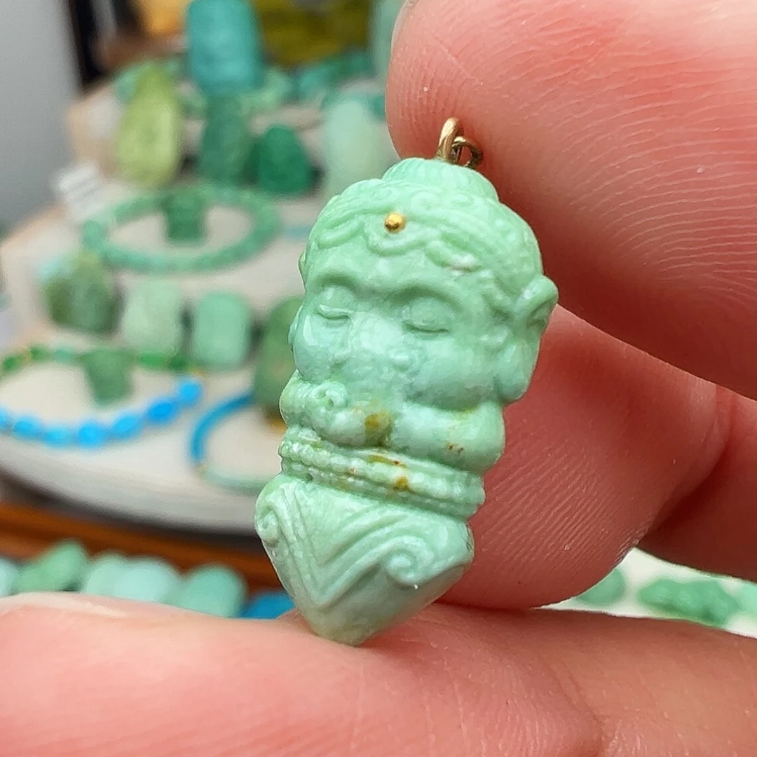 绿松石未镶嵌主播万珍