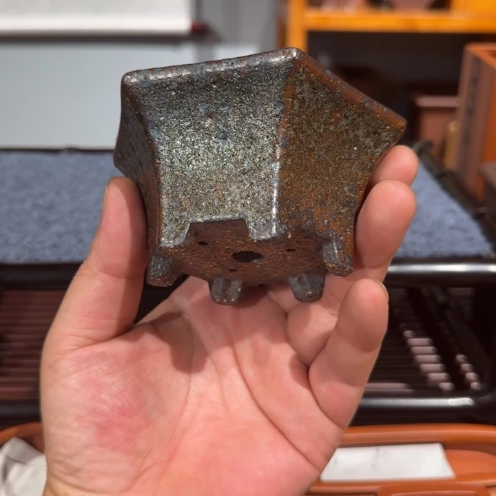紫砂花瓶原矿紫砂