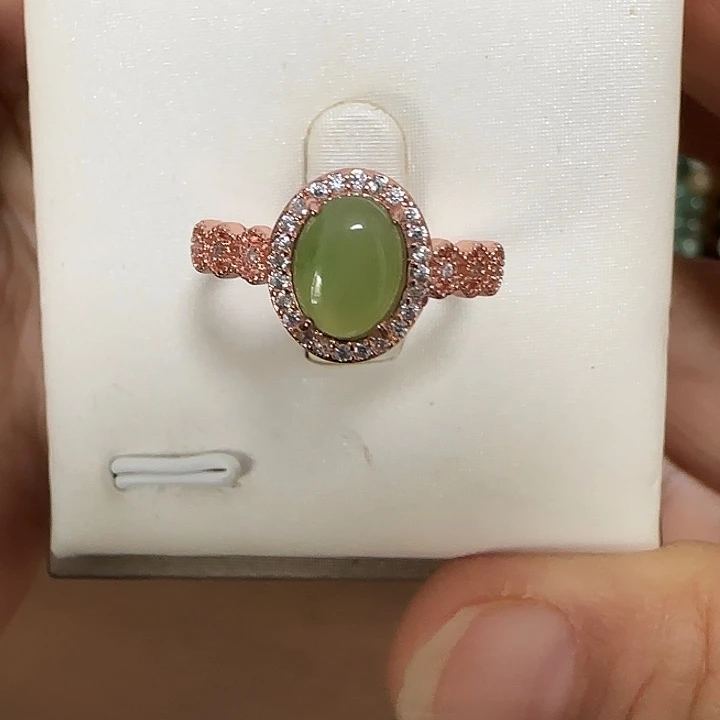 和田玉（碧玉）未镶嵌戒指