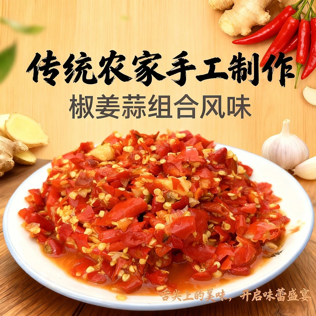 贵州特产传统农家手工糟辣椒新鲜海椒酱
