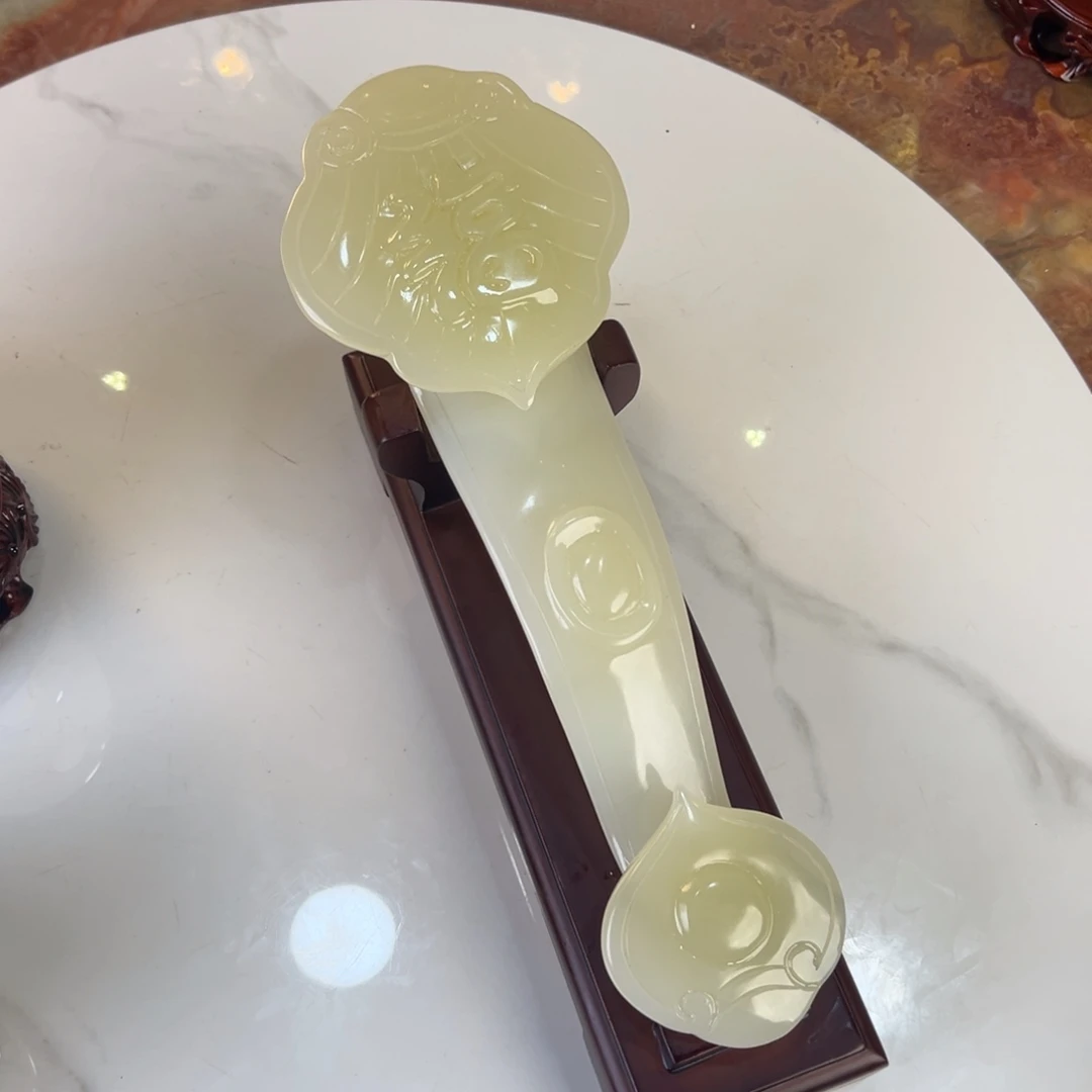 【***生玉精品如意冰清料