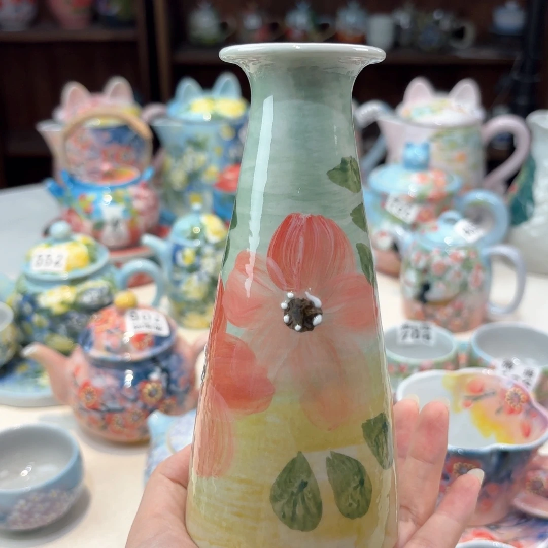 景德镇手绘高温釉下彩陶瓷茶具