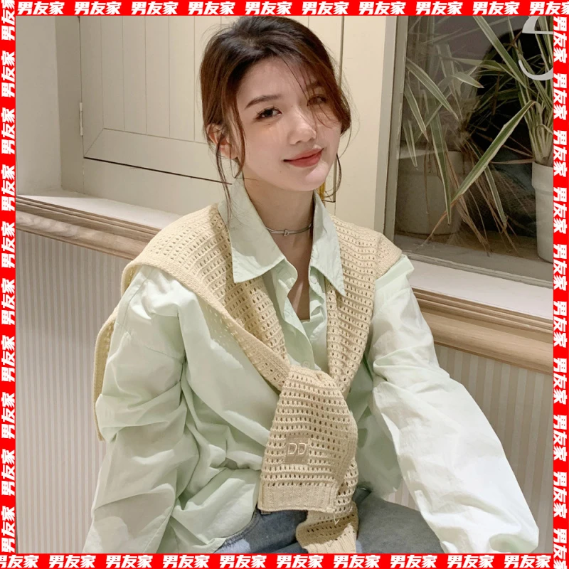 [男友家]春秋针织小披肩外搭女时尚装饰洋气高档空调房搭肩夏季配