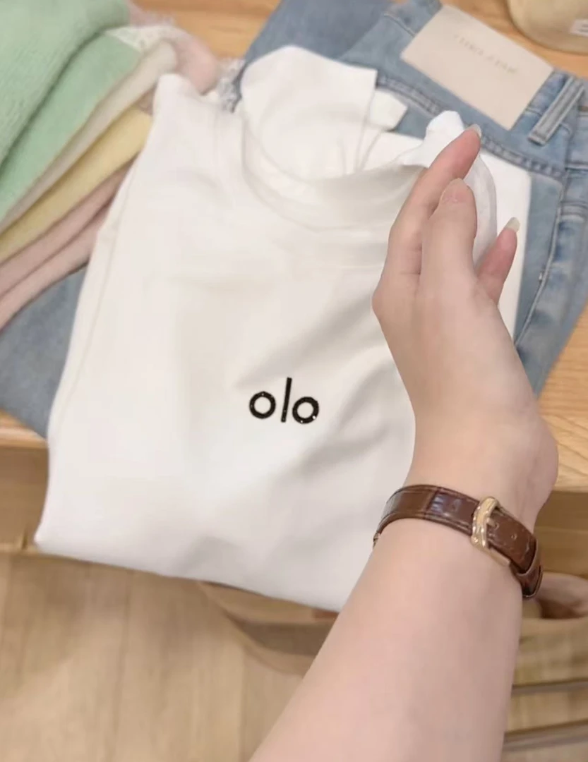 七言家巨好看！olo刺绣纯色休闲百搭长袖