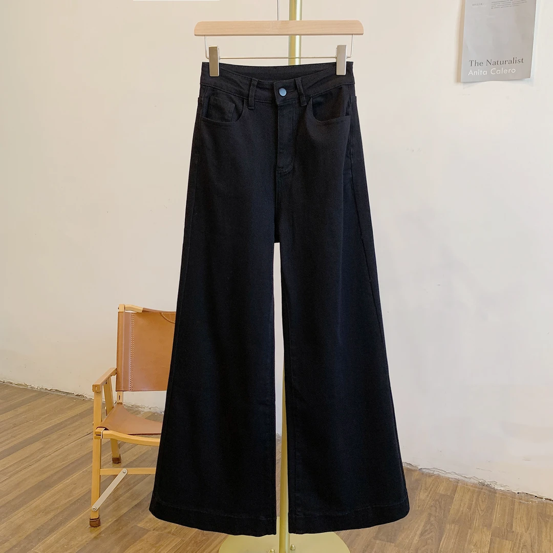 C4854弹力牛仔微喇裤