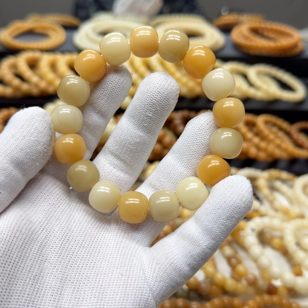 菩提根/象牙果手串13×14 5年 鬼工