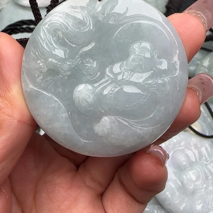 翡翠挂件未镶嵌佛