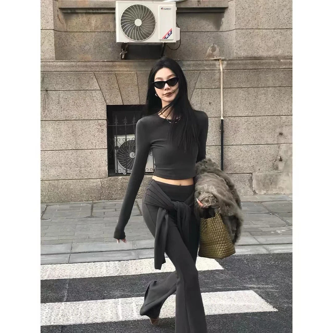 徐秋阳  瘦瘦套装  百搭时尚休闲设计感显瘦显白套装12051