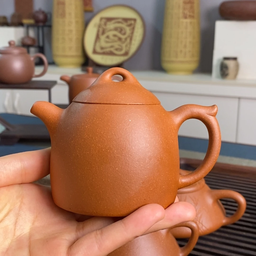 紫砂茶壶真****棒宜兴紫砂200cc红降坡