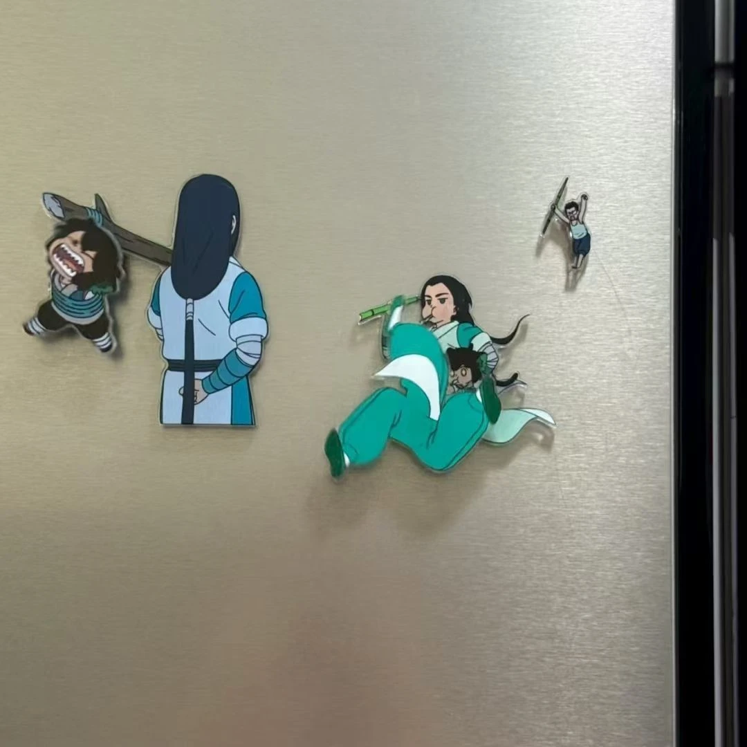 新款罗小黑战记2周边卡通无限创意磁吸亚克力冰箱贴收藏送礼自制