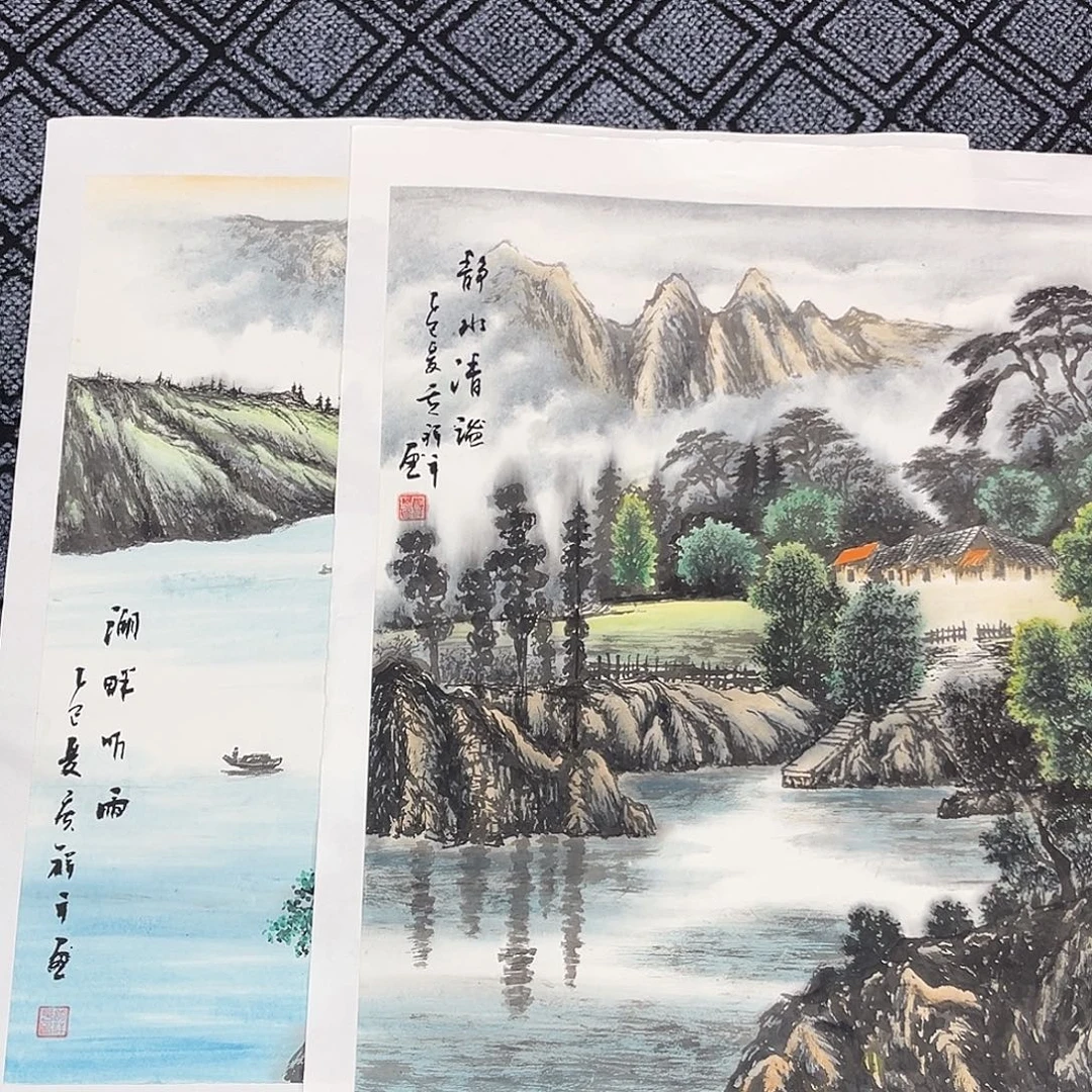 元***春国画黄祥平老师四尺斗方冯
