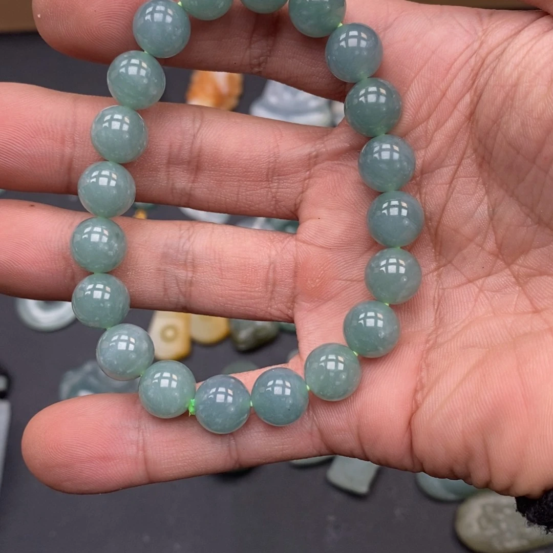翡翠未镶嵌手链天然a货翡翠67