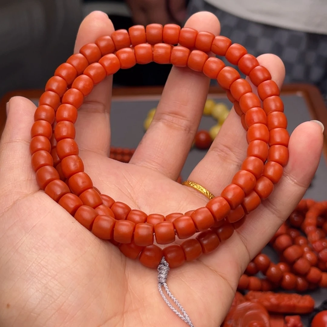 未镶嵌配饰卡7.5毫米南红玛瑙