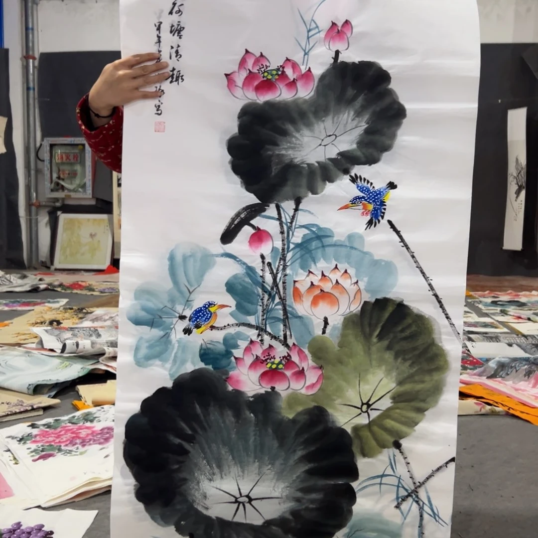 国画国画作品画心一张