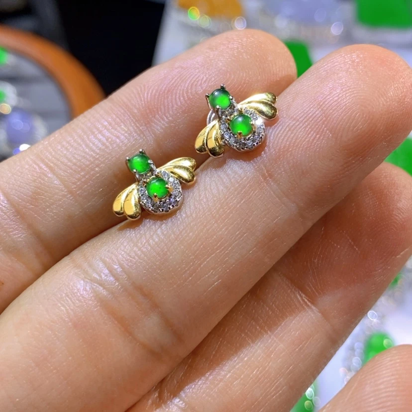 【闪购商品】翡翠挂件银S925镶嵌天然翡翠