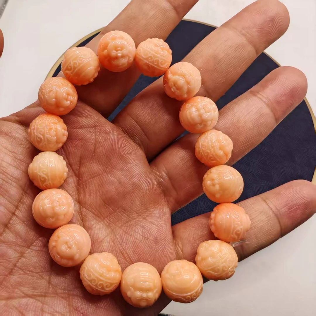 25号X17冻粉色12mm佛头手串