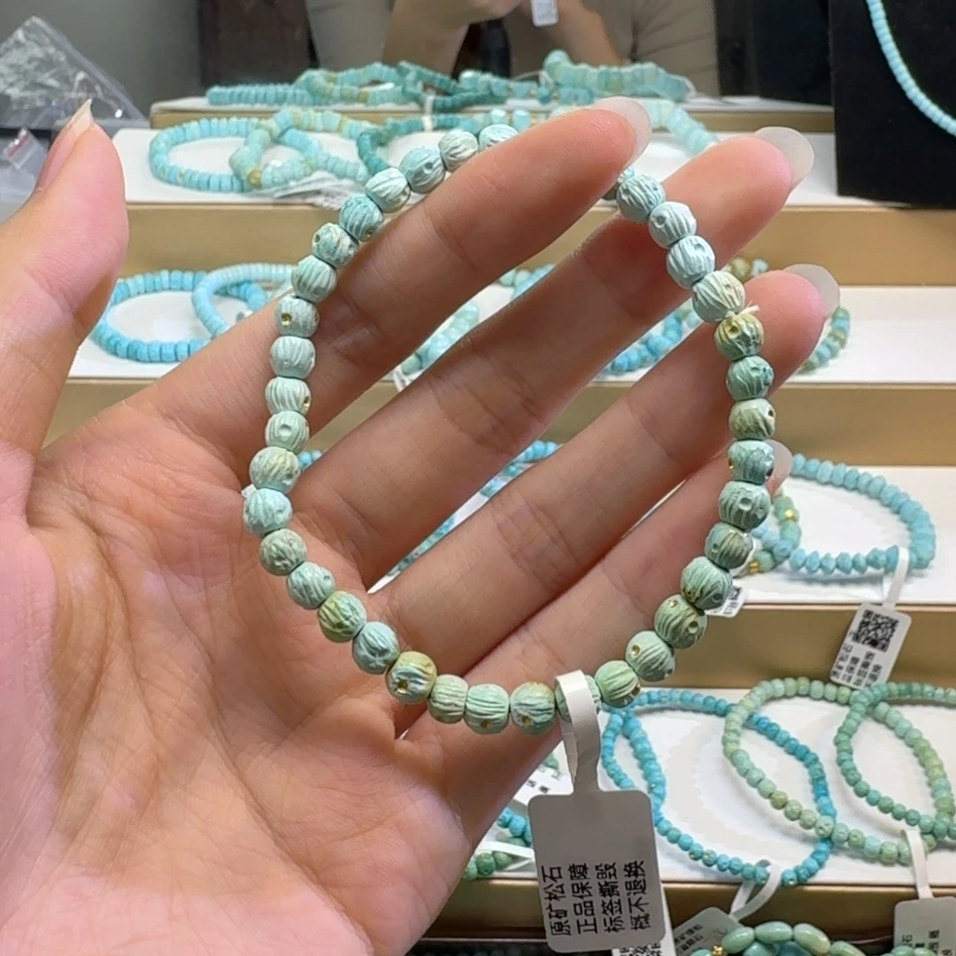 未镶嵌绿松石珠宝奇石