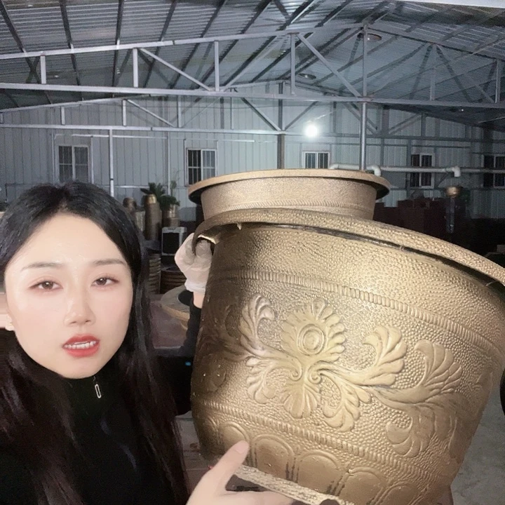 圆形50花盆2个有孔