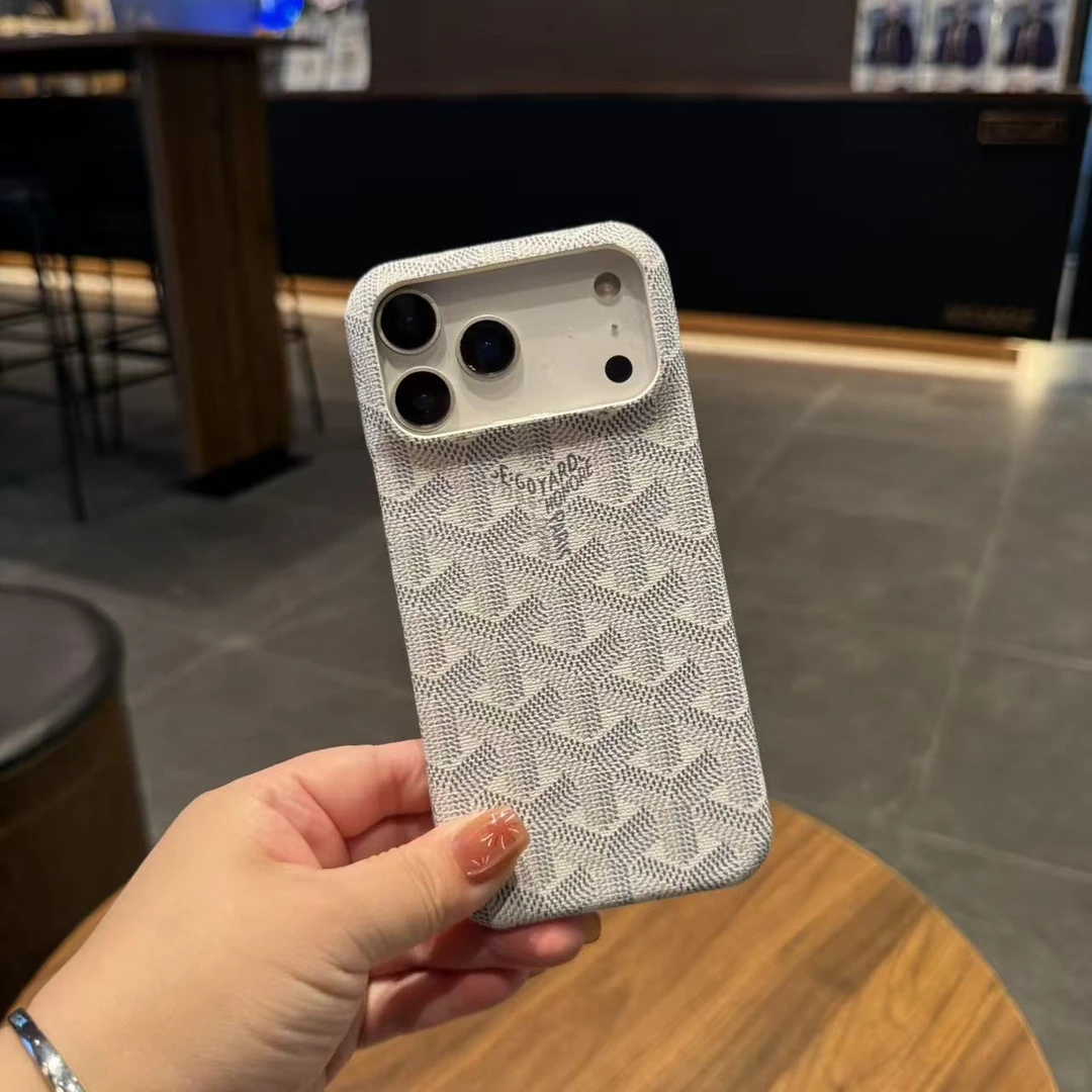 适用于苹果17promax/16pro多款机型时尚立体格纹高档手机壳