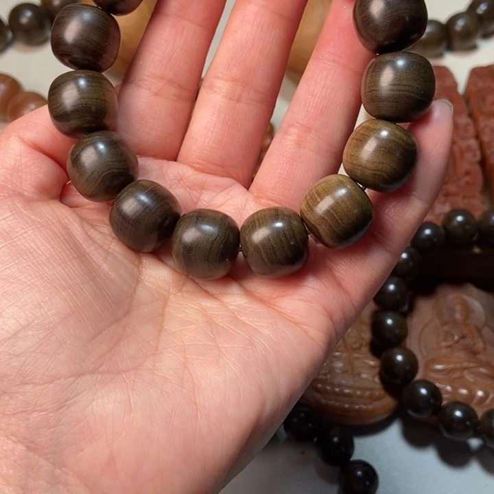 六***爷檀香木老山檀香水阴沉1.5*1.6，药香