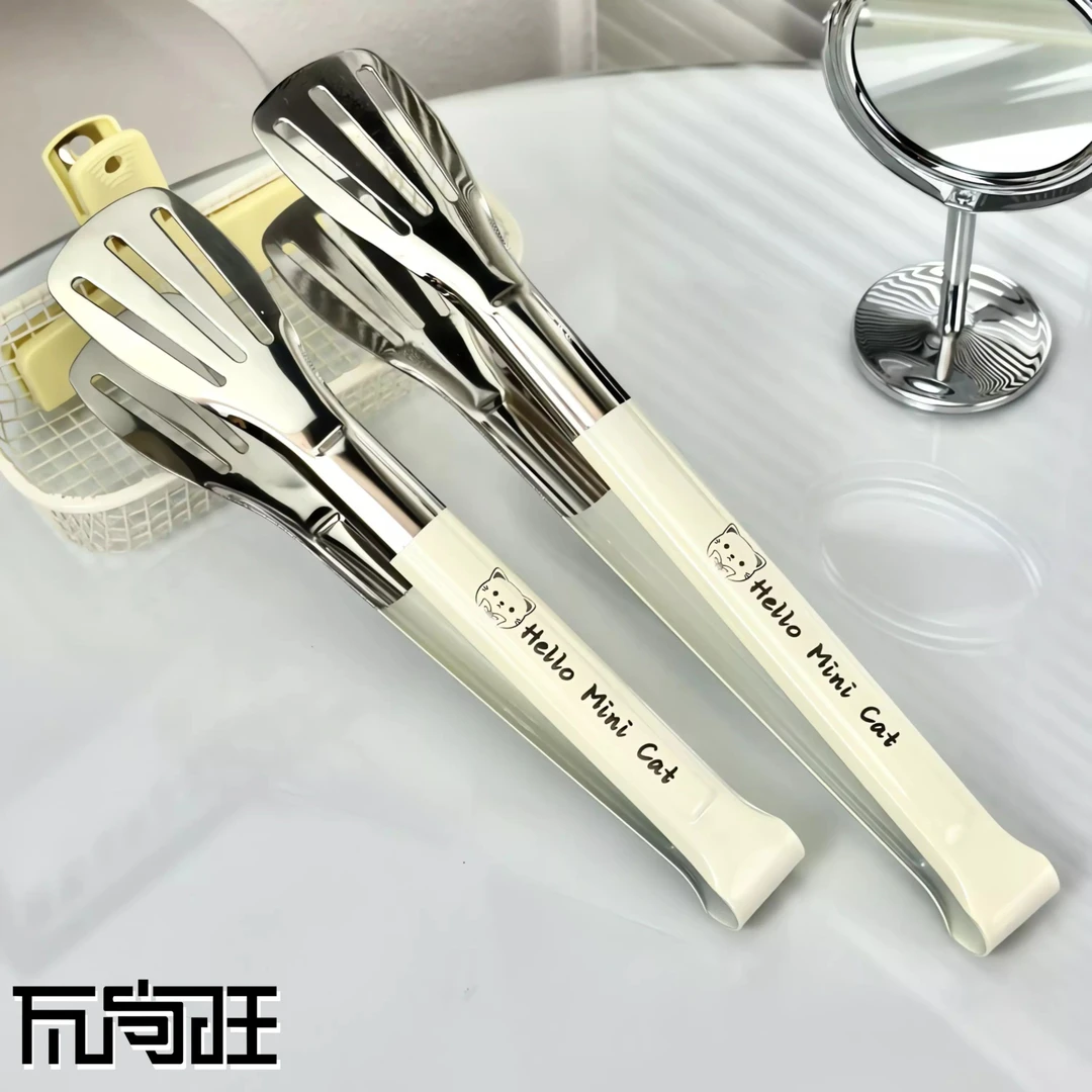 瓦尚旺食品夹加厚食物夹烤肉烧烤夹面包夹牛排夹食品夹子夹菜用