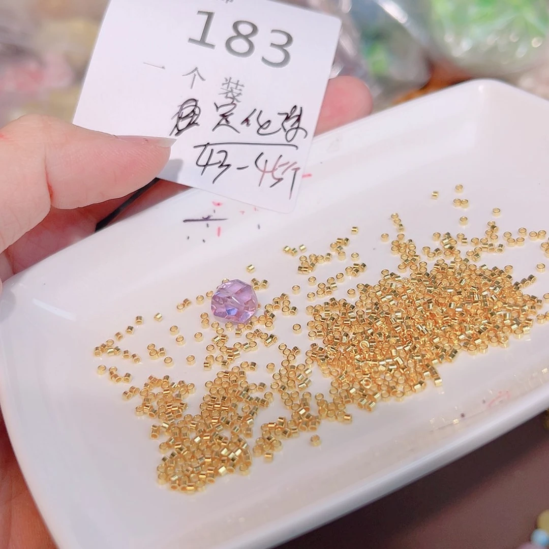 水晶珠宝半成品银S925镀金镶嵌183