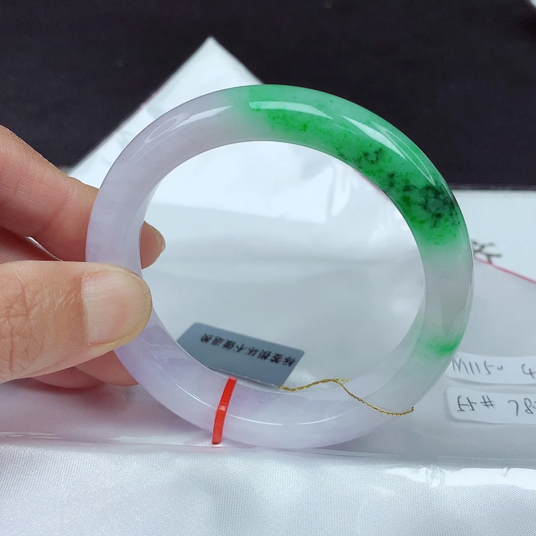 未镶嵌手镯翡翠55圈5044