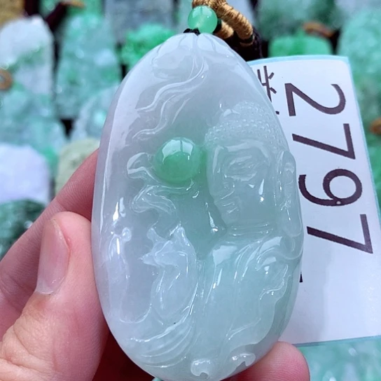 翡翠未镶嵌吊坠(不含链)