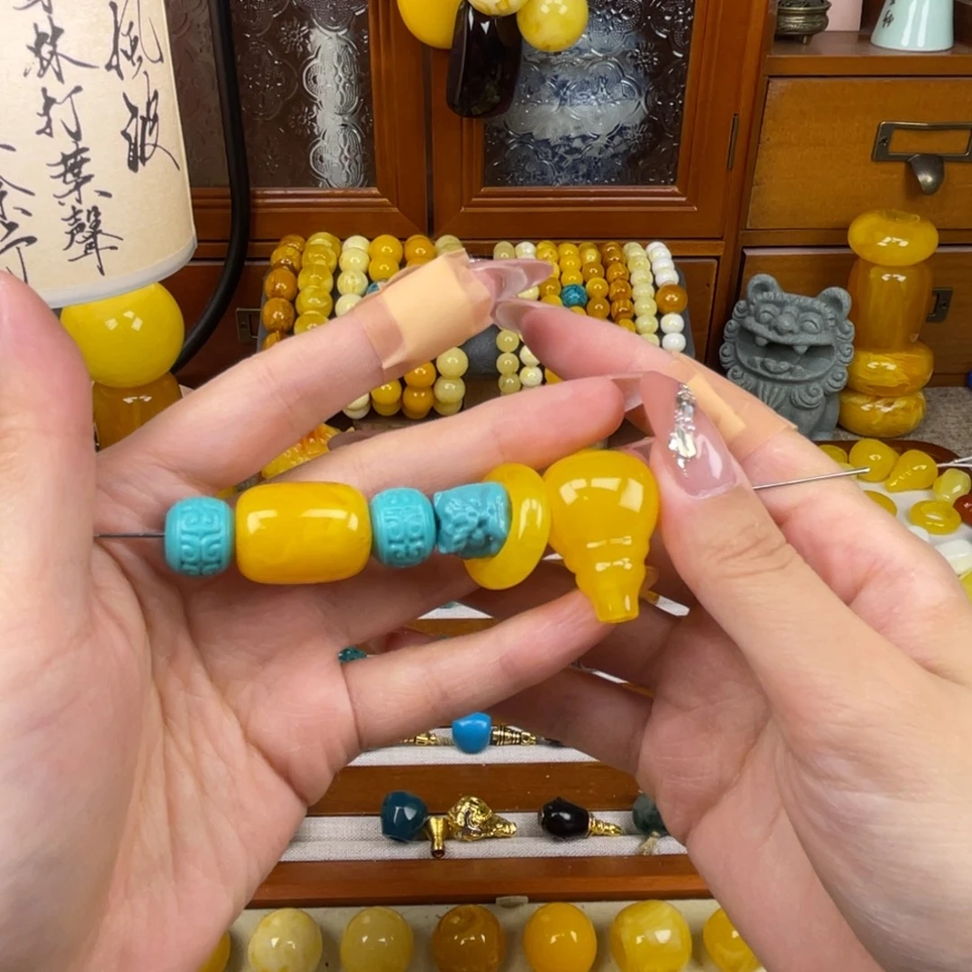 非金属如图六颗三通➕跑环➕珠子