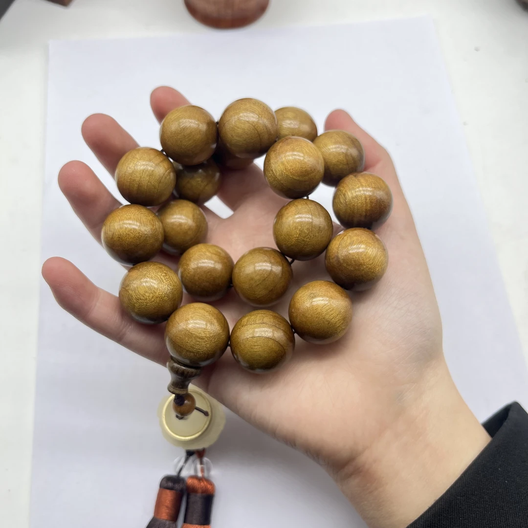 A2 金丝楠佛珠多圈手串手持男女款楠木卡20 199 （配A2礼盒套装）