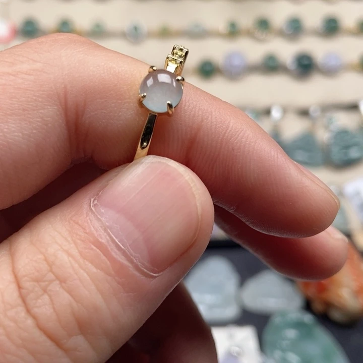 翡翠银S925镶嵌戒指