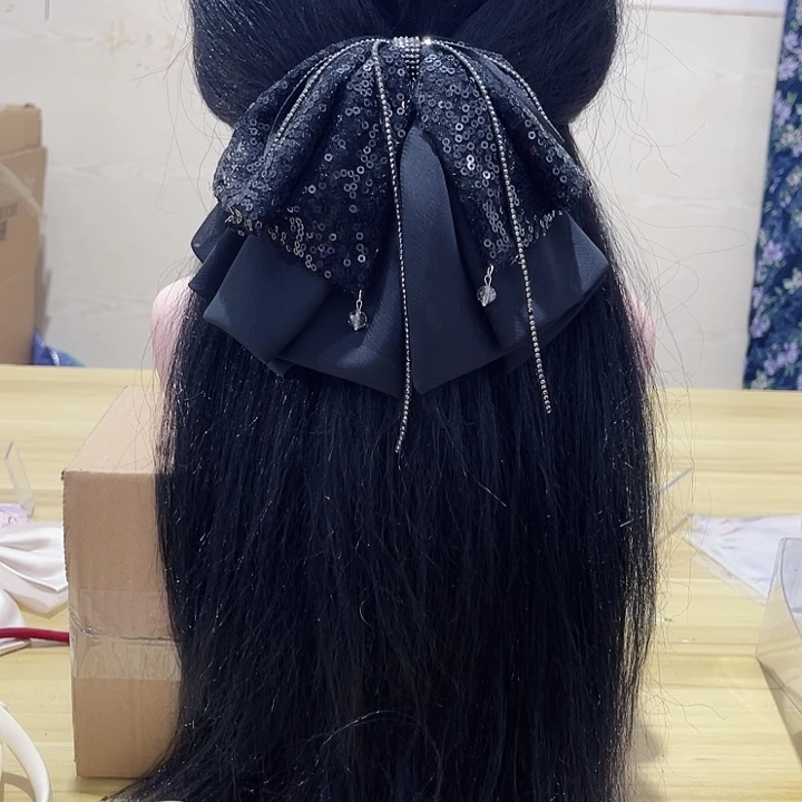 铁合金布艺蝴蝶结发夹