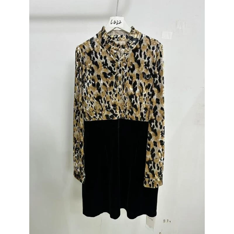 一线大牌-拼接高级连衣裙L422