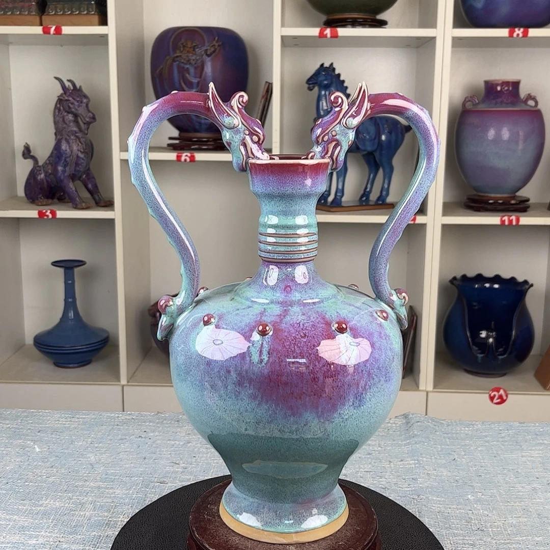 瓷片双龙尊珍品收藏