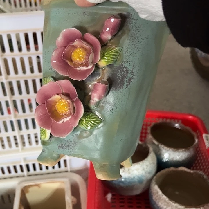 粗陶材质多肉花盆